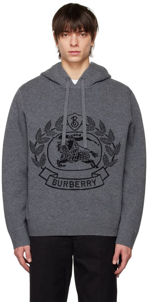 grey burberry hoodie|Burberry hoodie vintage.